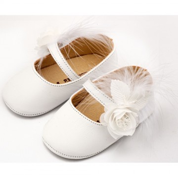 Babywalker Βαπτιστικές Μπαλαρίνες Λευκές MI.1664